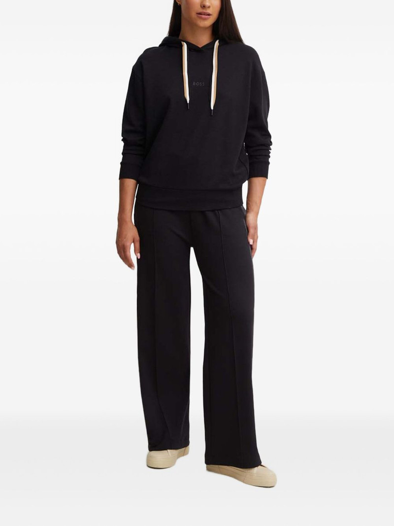 BOSS logo-print hoodie outlook