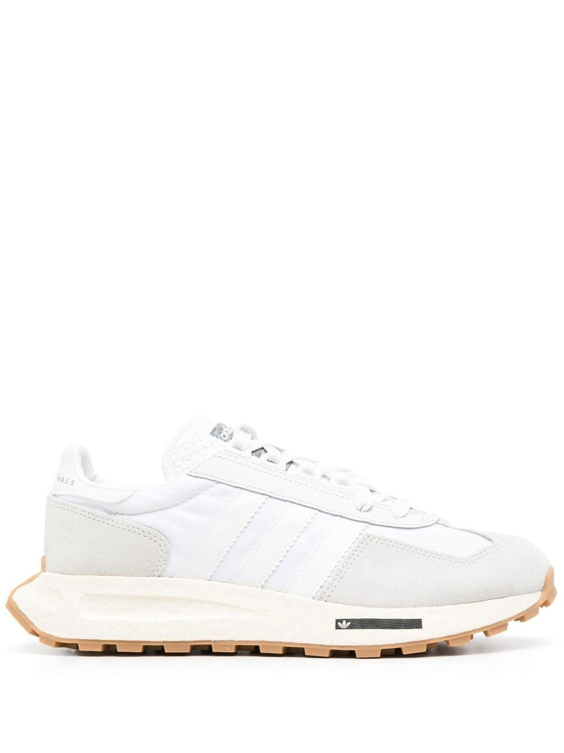 panelled suede sneakers - 1