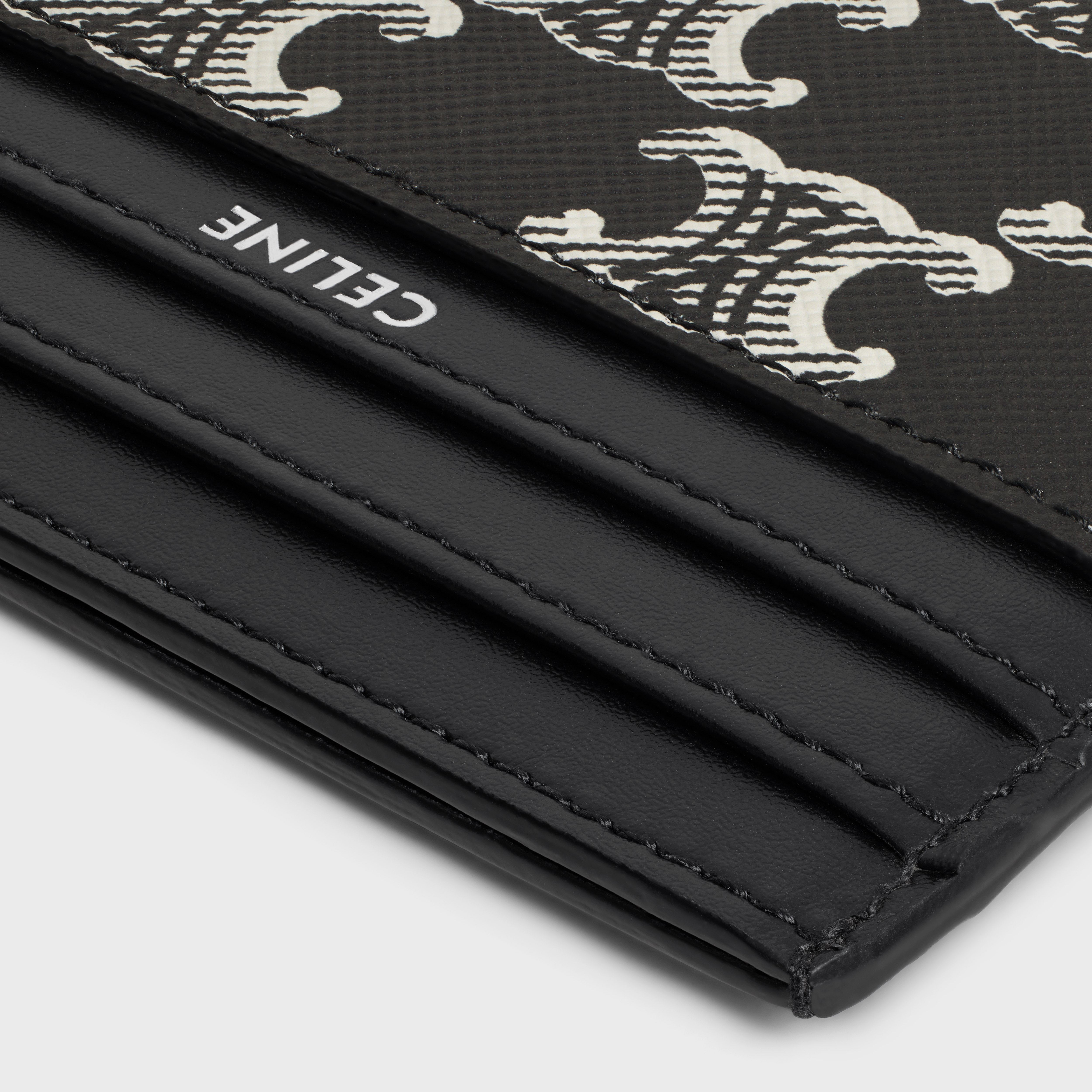 LARGE CARD HOLDER in Triomphe canvas two-tone and calfskin - 4