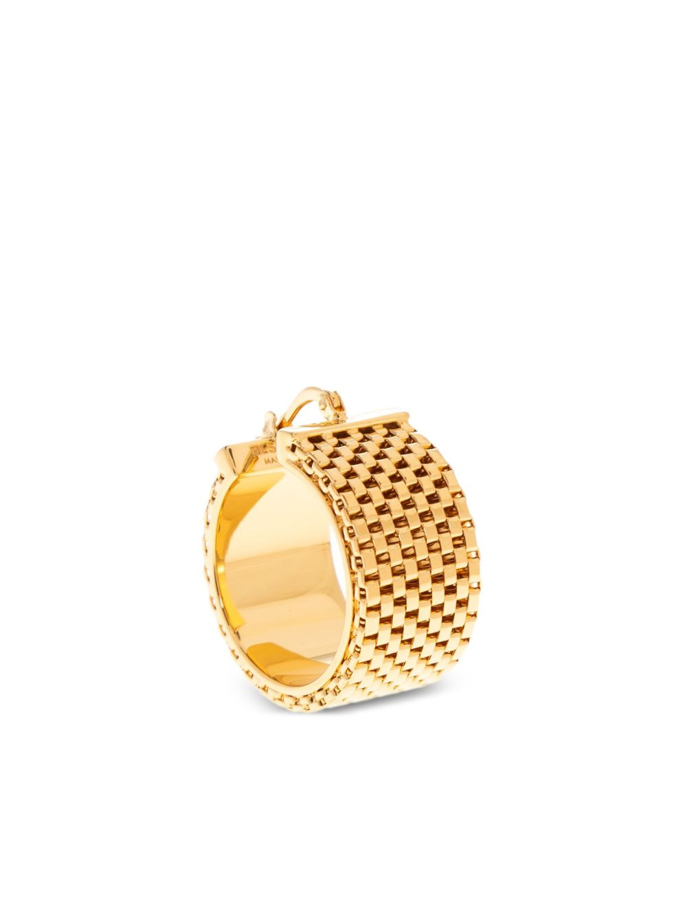 chain-link hoop earrings - 4
