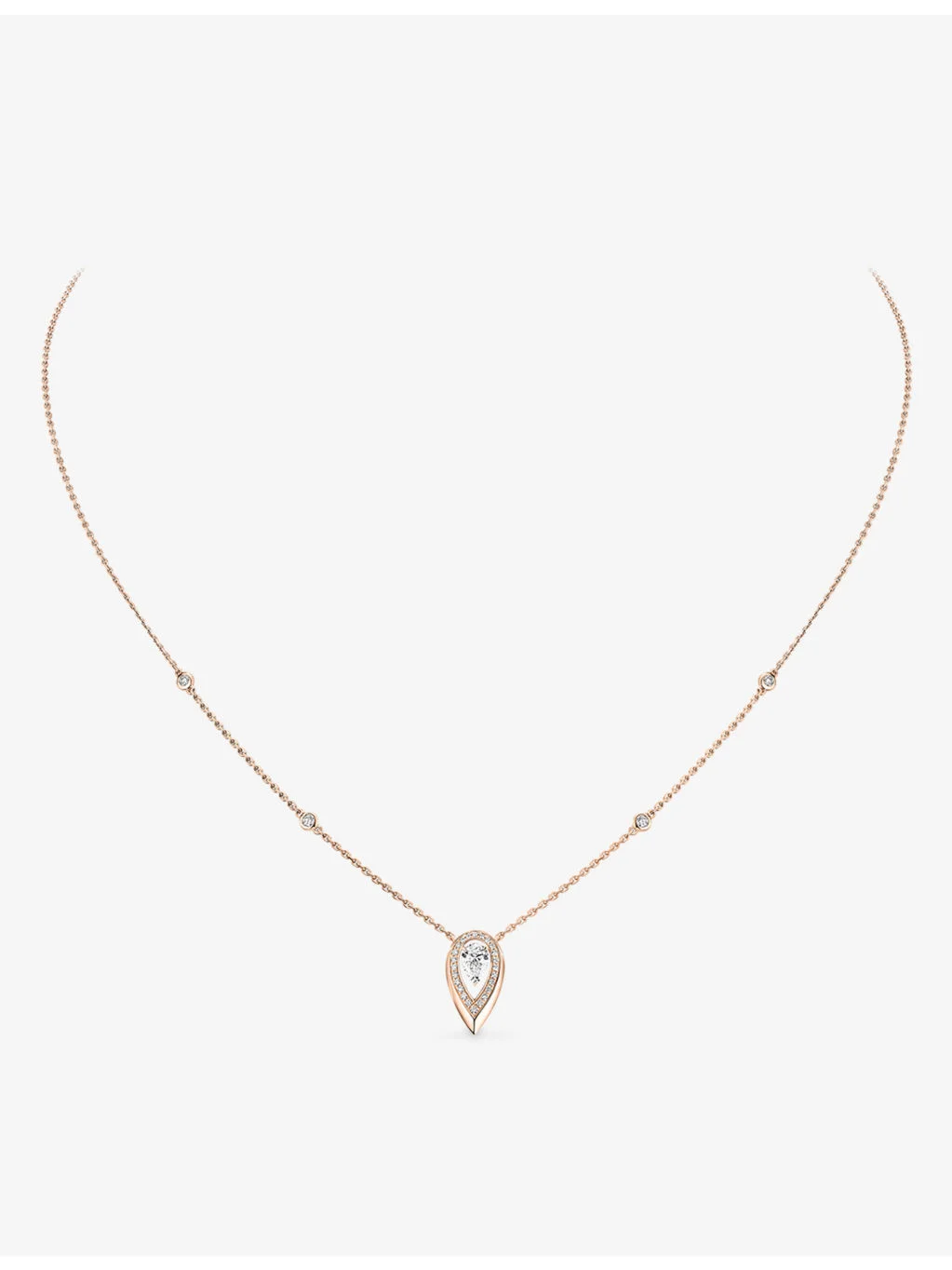 Fiery Gold and 0.25ct Diamond Pendant Necklace - 1