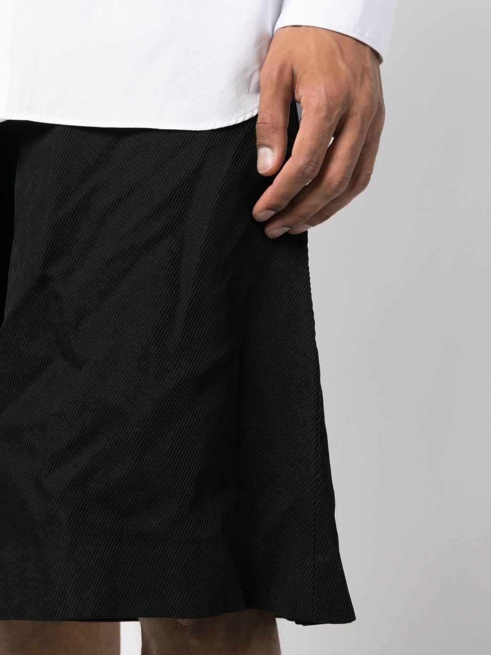 wide-leg knee-length shorts - 5