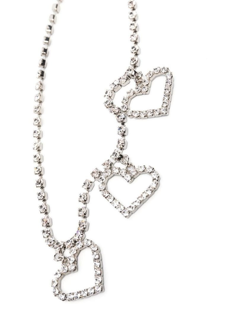 Alessandra Rich crystal heart belt outlook