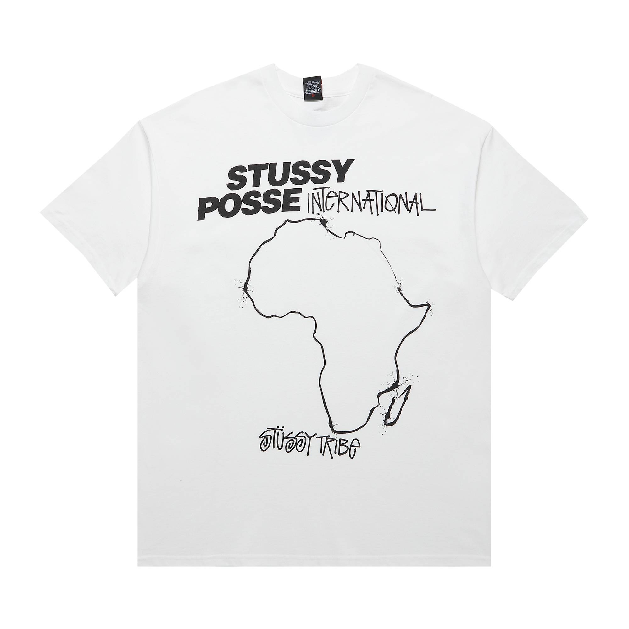 Stussy Posse International Tribe Tee 'White' - 1