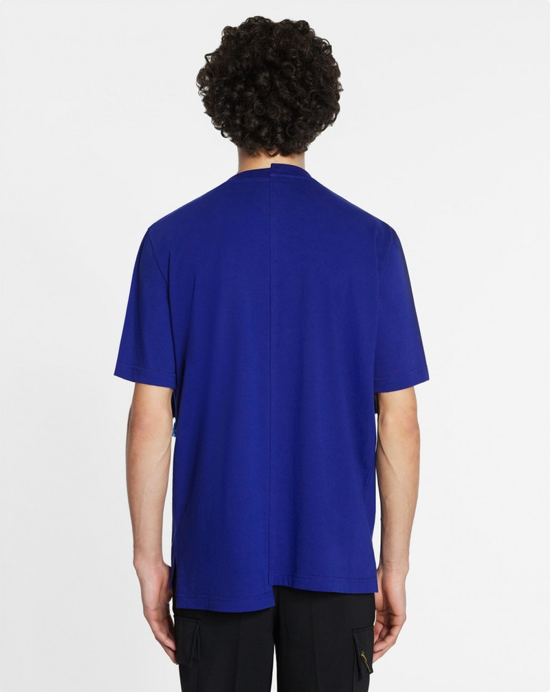 ASYMMETRICAL CURB LACE T-SHIRT 4