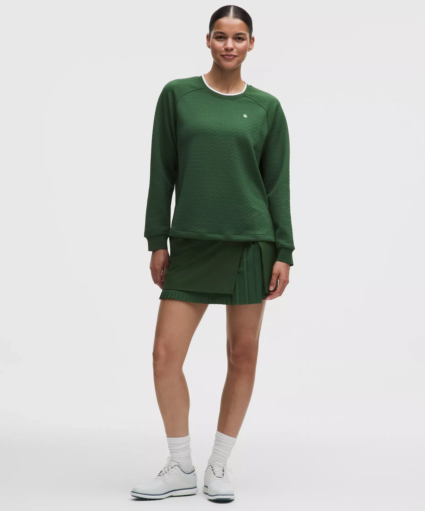 Water-Repellent Pleated High-Rise Golf Skirt - 1