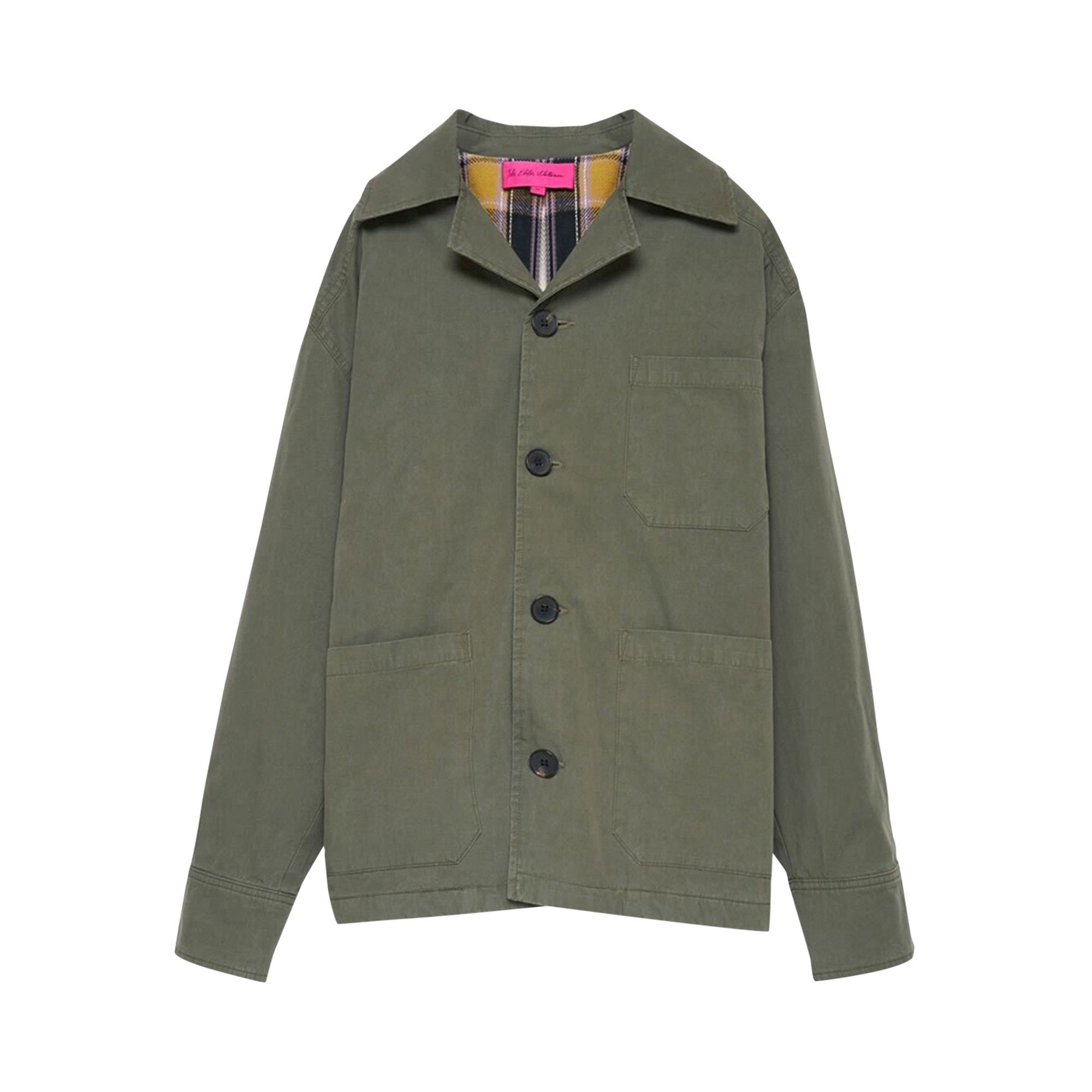 The Elder Statesman Workwear Chore Coat 'New Olive' - 1