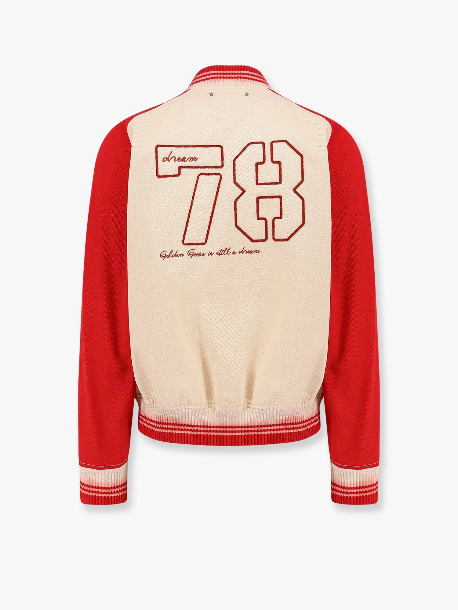 Golden Goose Deluxe Brand Men Nic Cotton Jacket With Maxi Golden Club Embroidery - 4