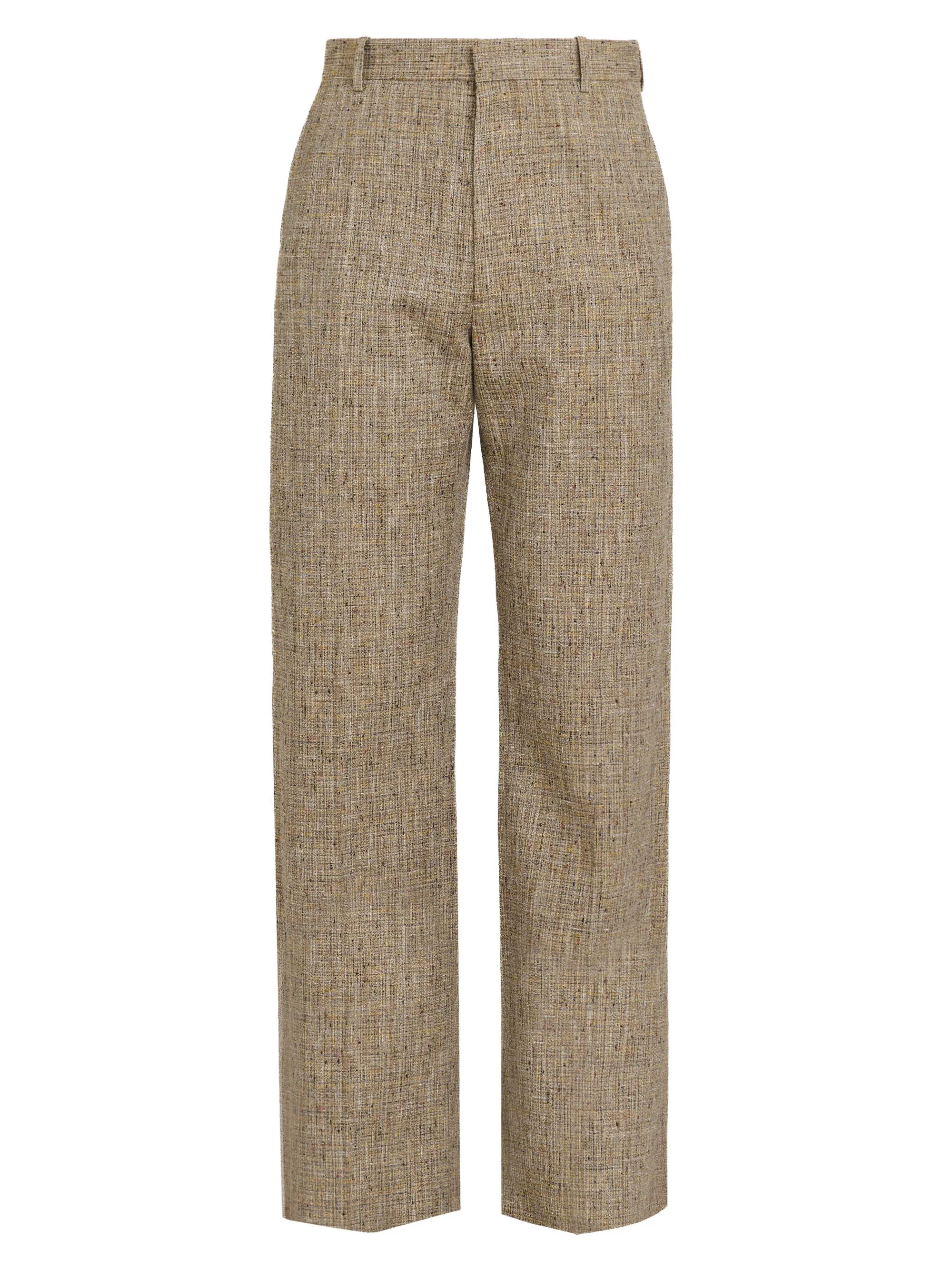 Men's Fleck Tweed Trousers - Sahara Melange Multi - 1