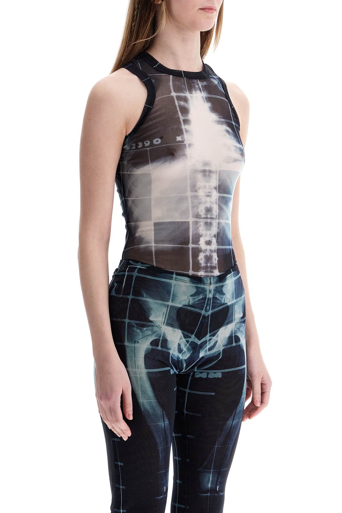 Jean Paul Gaultier Body In Black Polyamide With X-Ray Print Women - 2