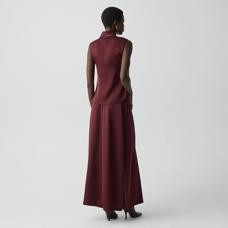 Theory A-Line Maxi Skirt in Satin outlook