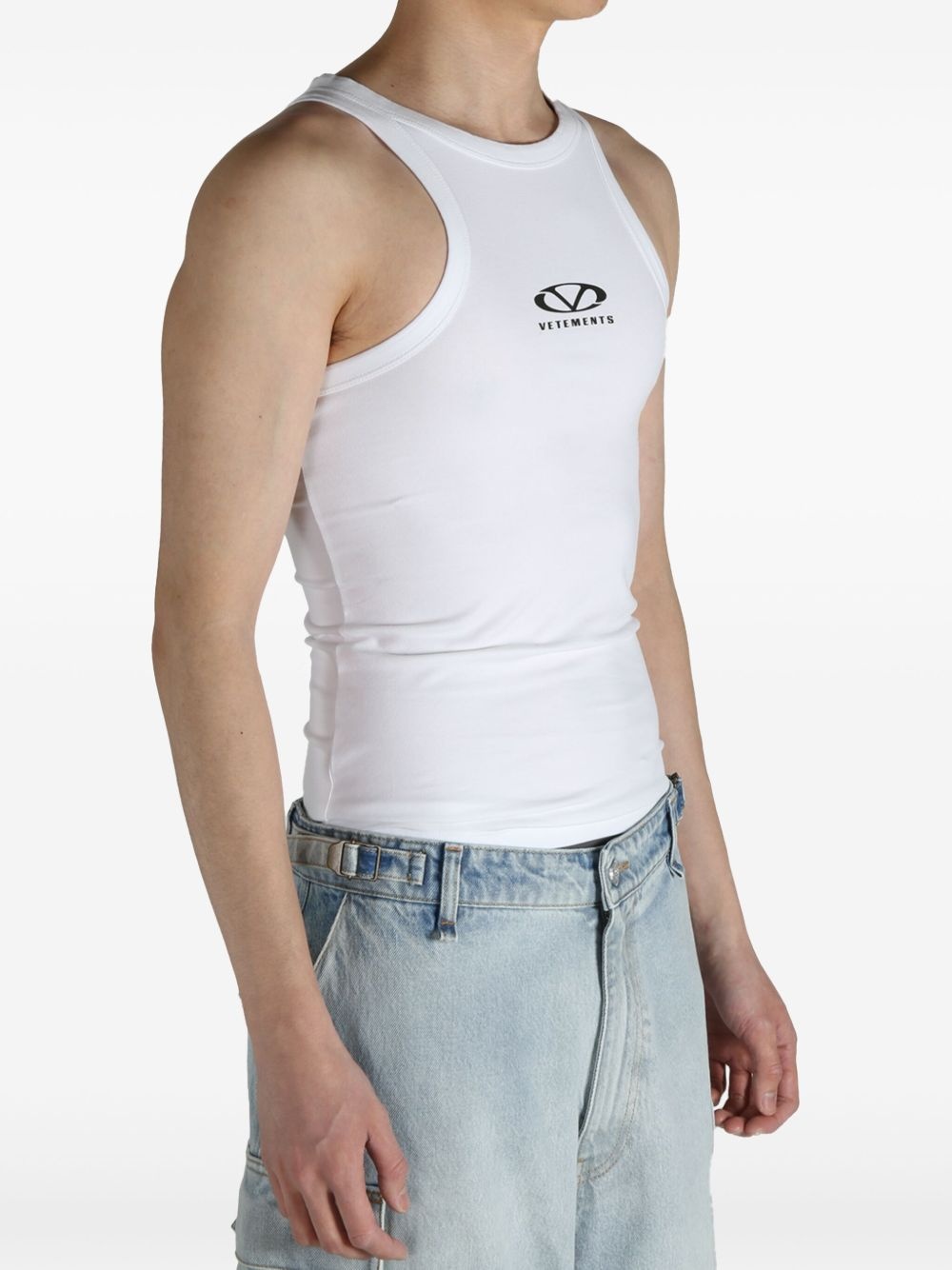 oval-logo tank top - 4