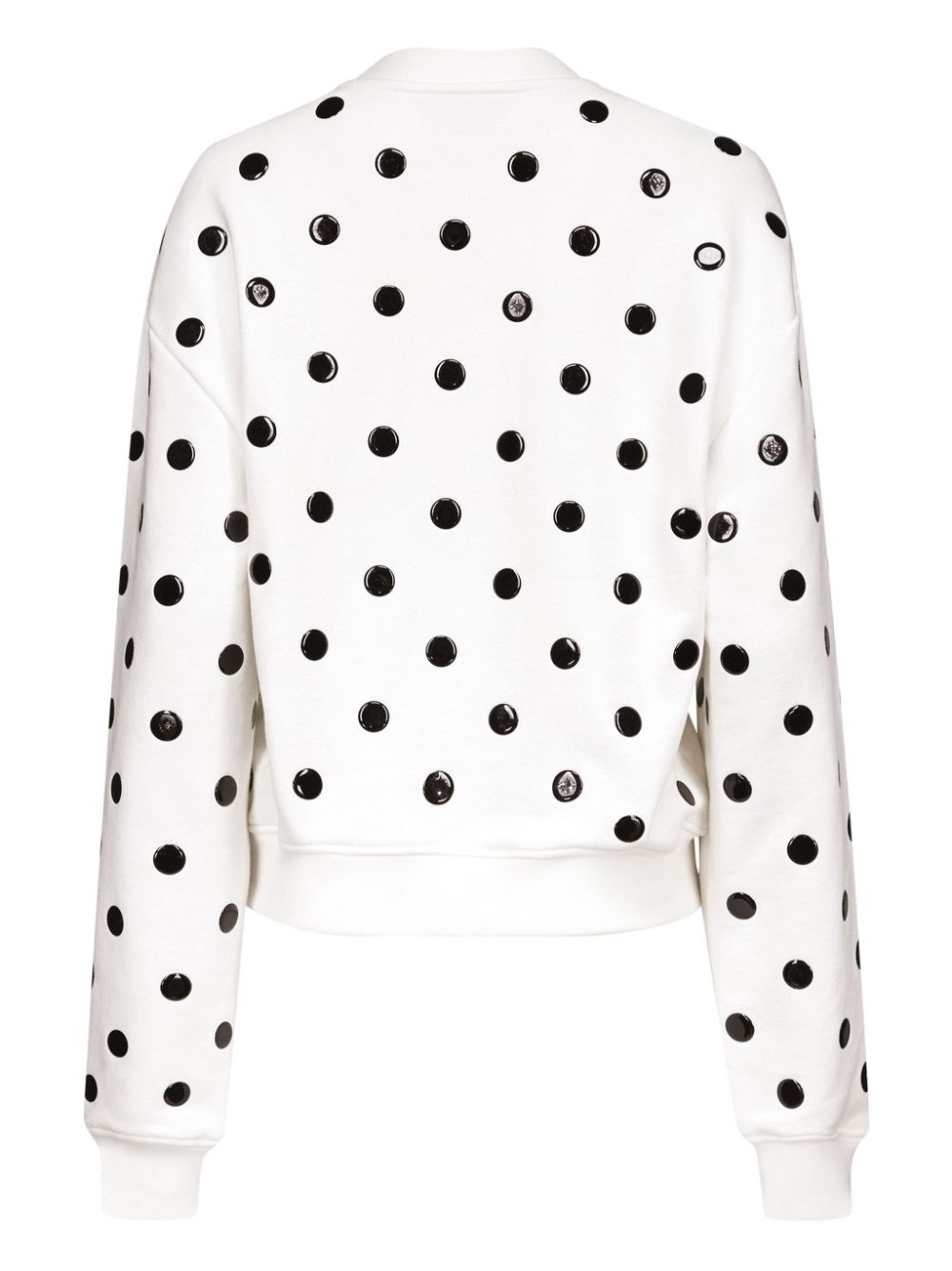 polka-dot cotton sweatshirt - 6