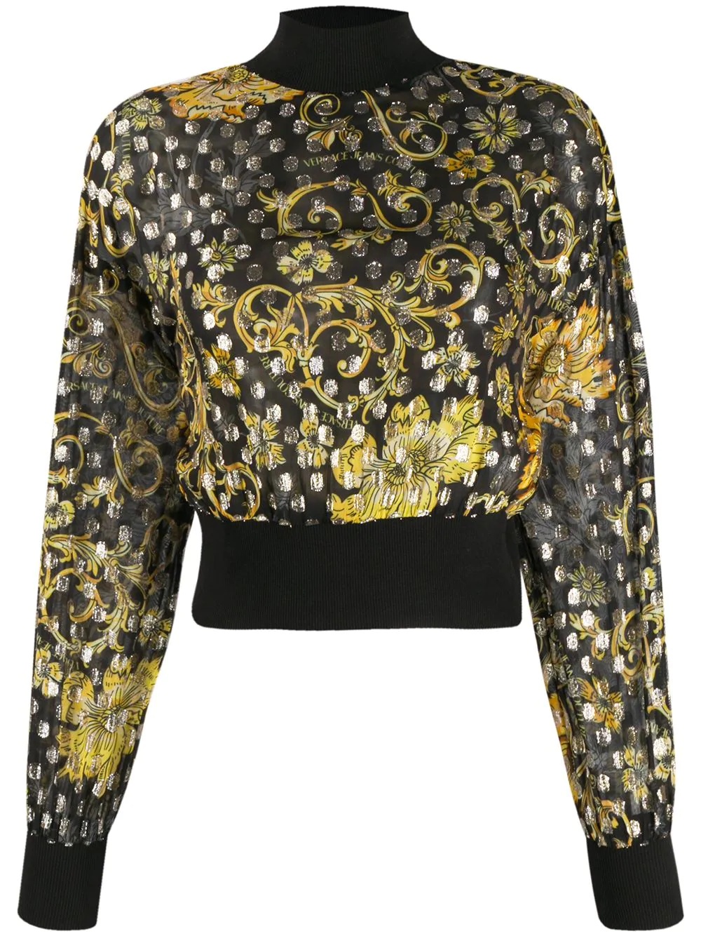 Baroque print blouse - 1