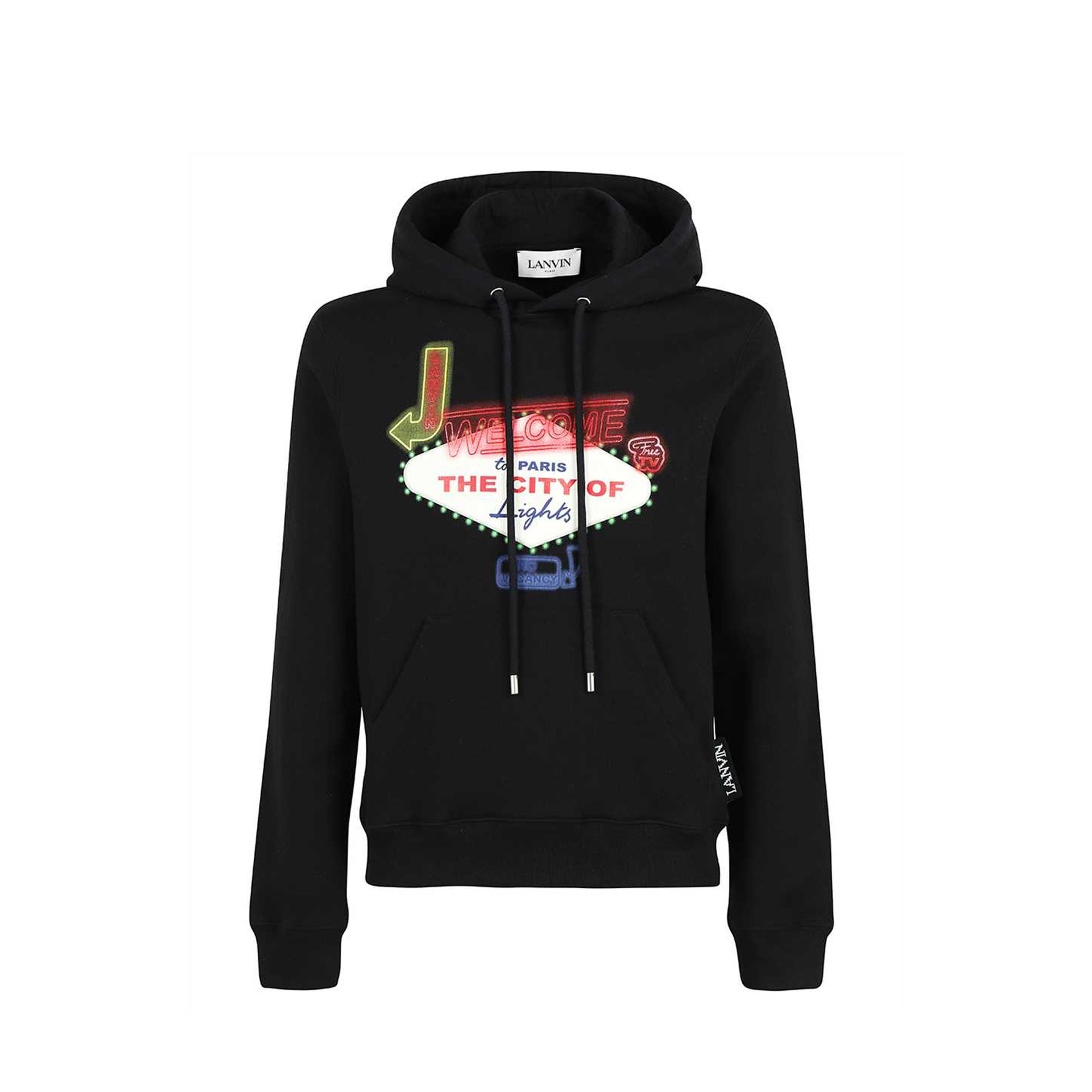 PRINTED HOODED SWEATSHIRT - 1