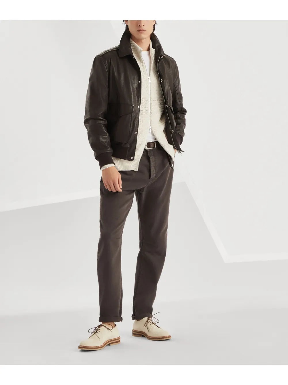AVIATOR LEATHER JACKET - 2