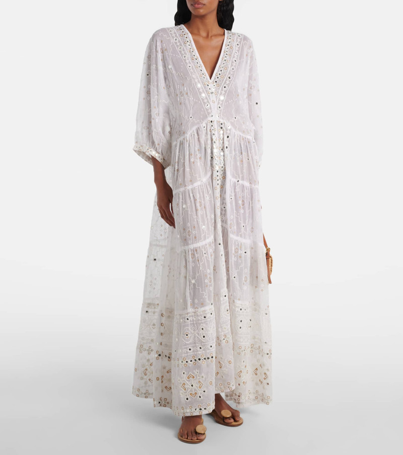 juliet dunn Embroidered cotton maxi dress outlook