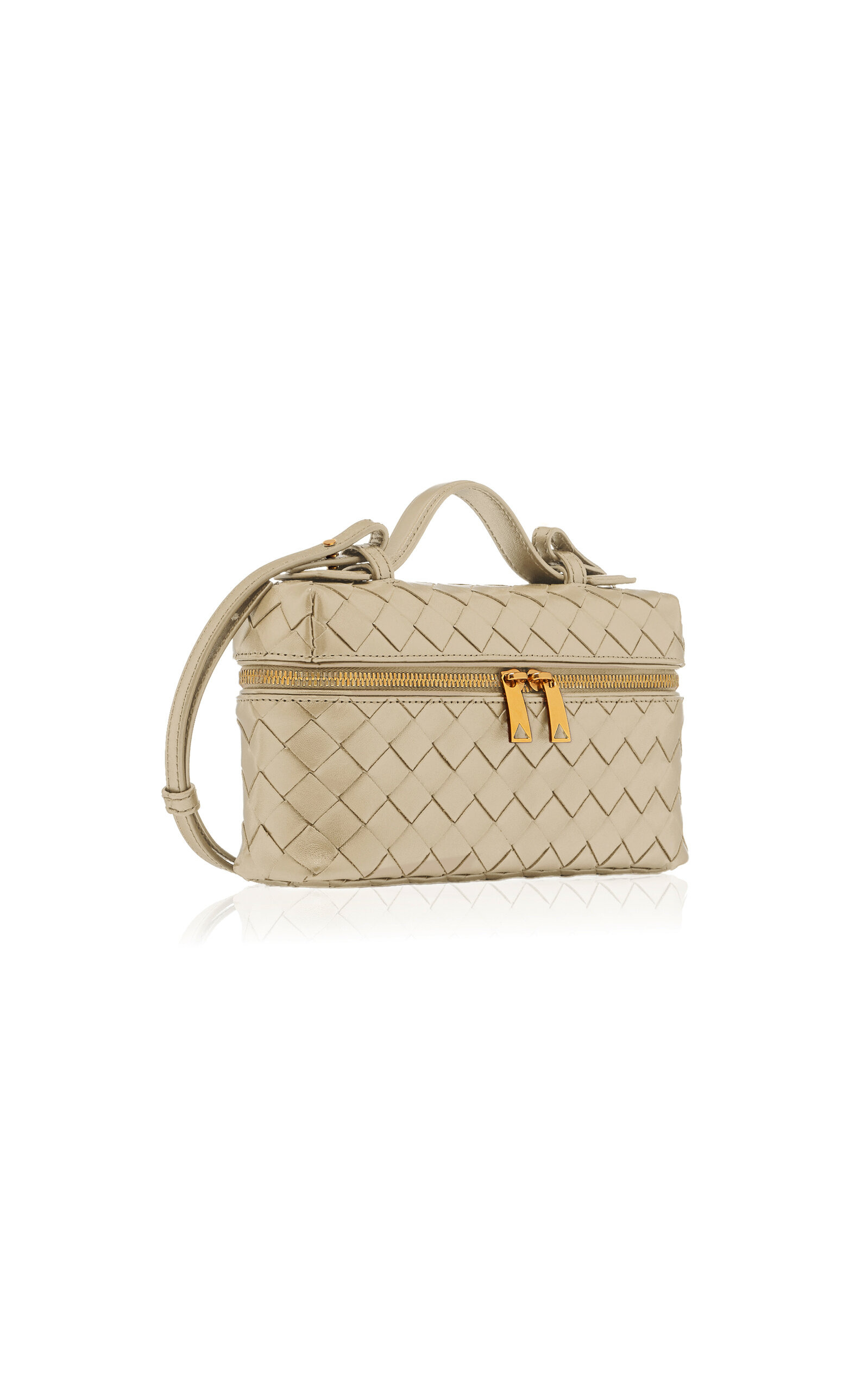 Bang Bang Intrecciato Leather Vanity Case white - 5