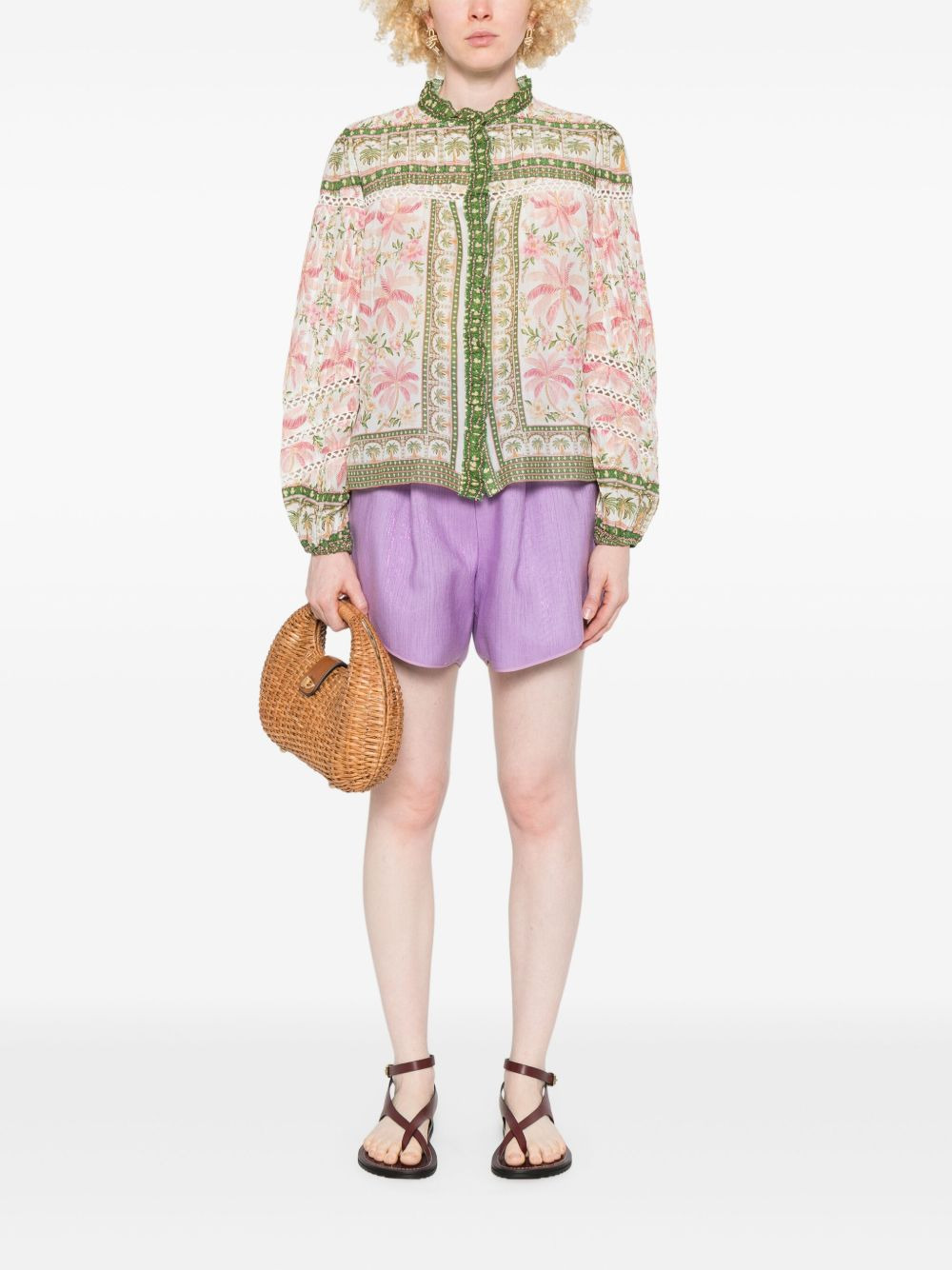 floral-print shirt - 2