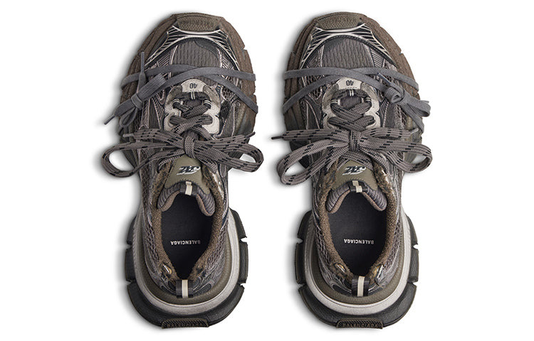 Balenciaga 3XL Sneaker Worn Out Sneakers 'Brown Mesh and Polyurethane' 734734W3XL72200 - 4