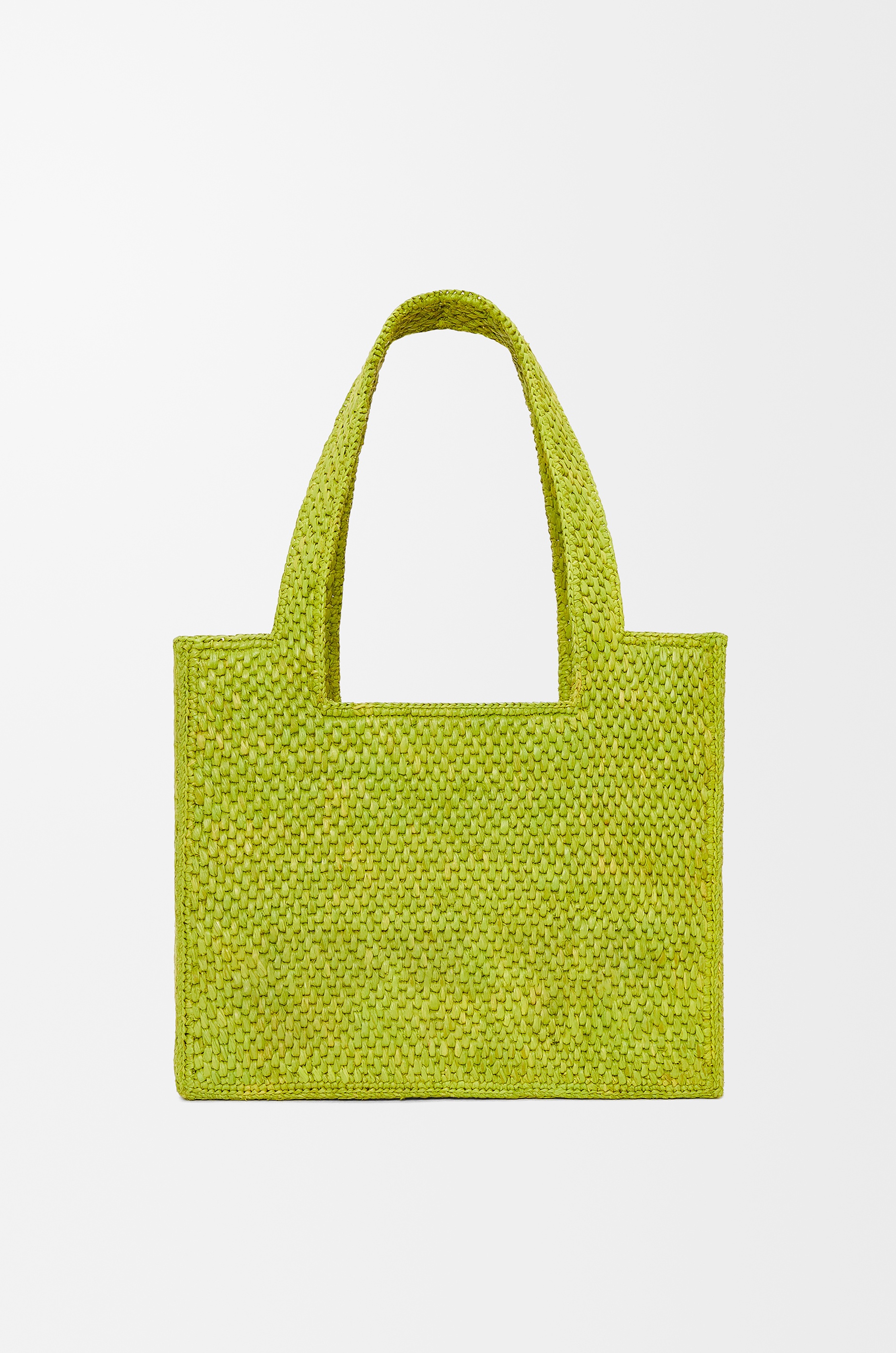 Medium LOEWE Font tote in raffia - 6
