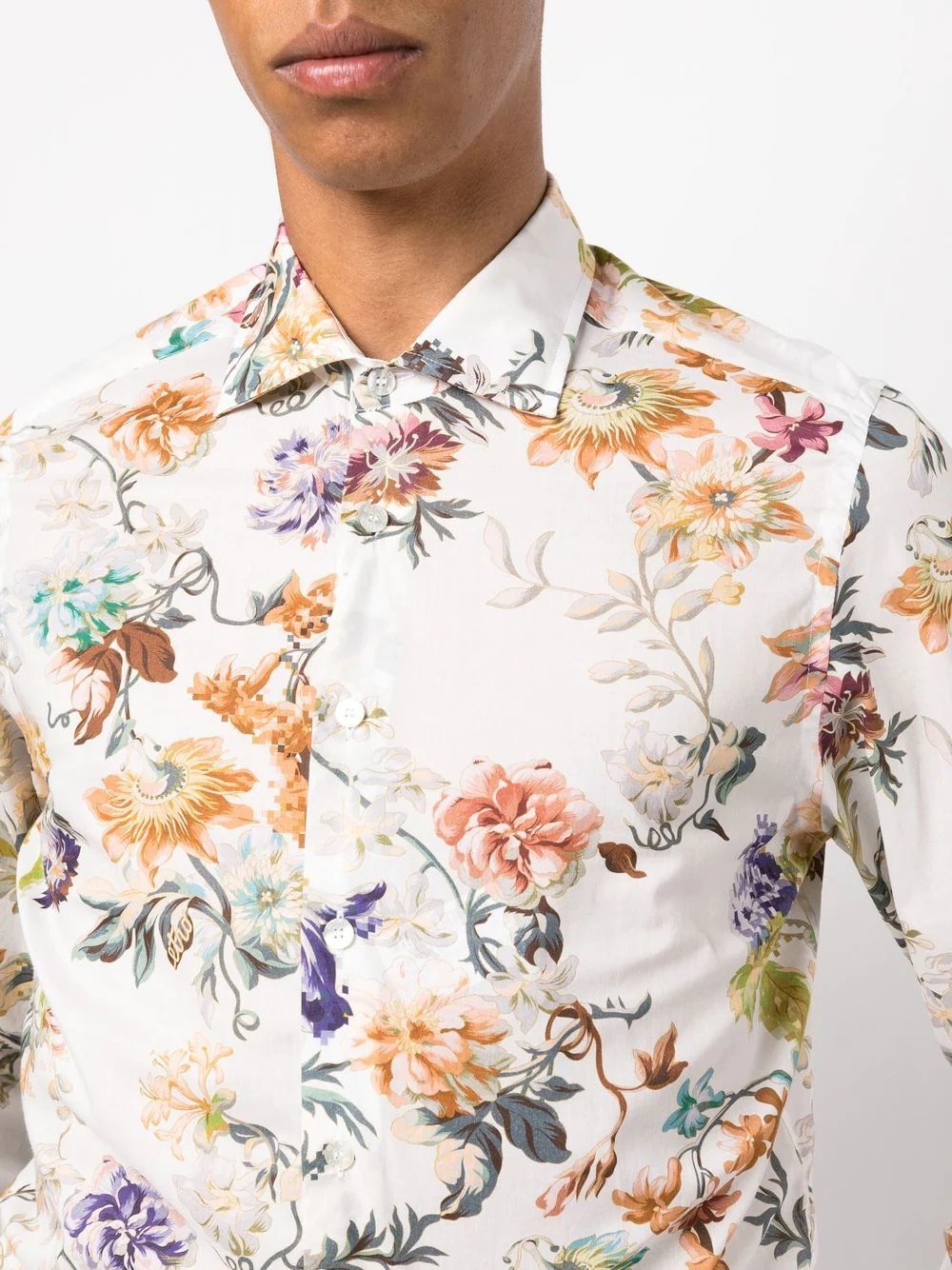 floral-print long-sleeve shirt - 5