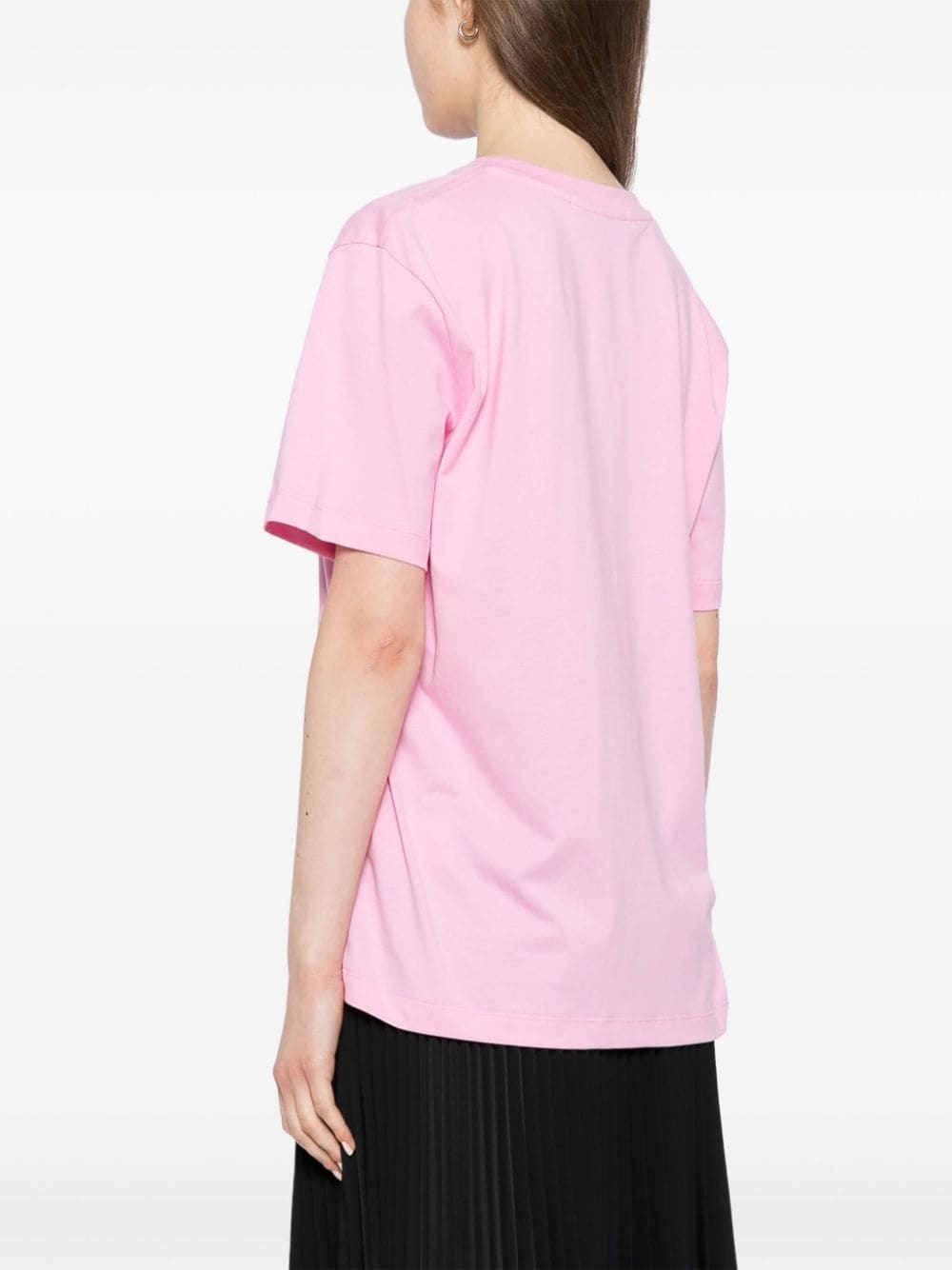embroidered-logo cotton T-shirt - 4