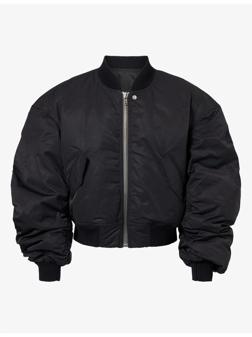 Flight Ribbed-Trim Cotton-Blend Bomber Jacket - 1