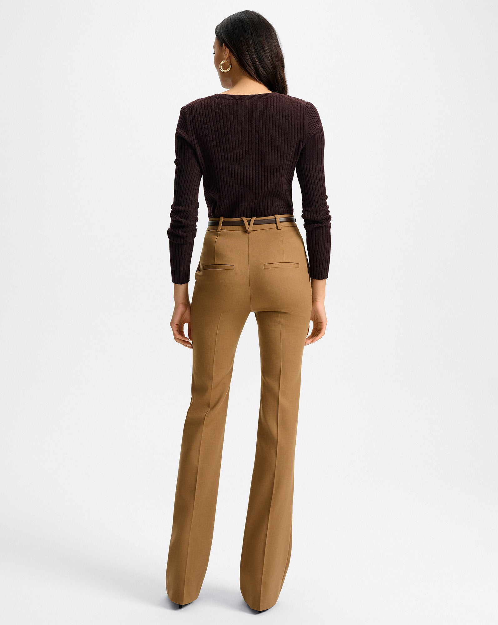GRACIE BELTED FLARE PANT - 6