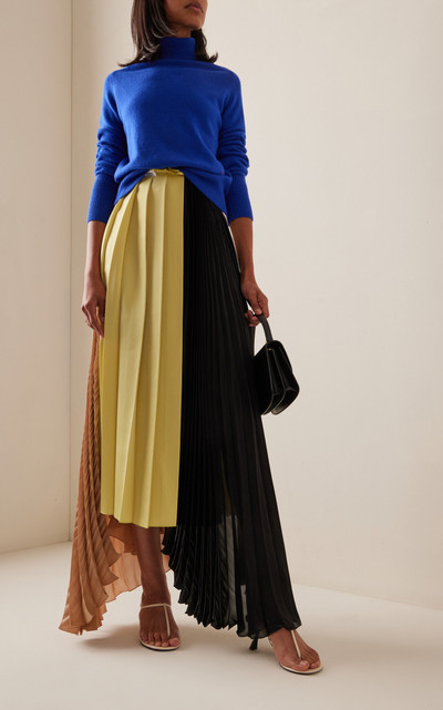 Victoria Beckham Pleated Panel Midi Skirt multi outlook