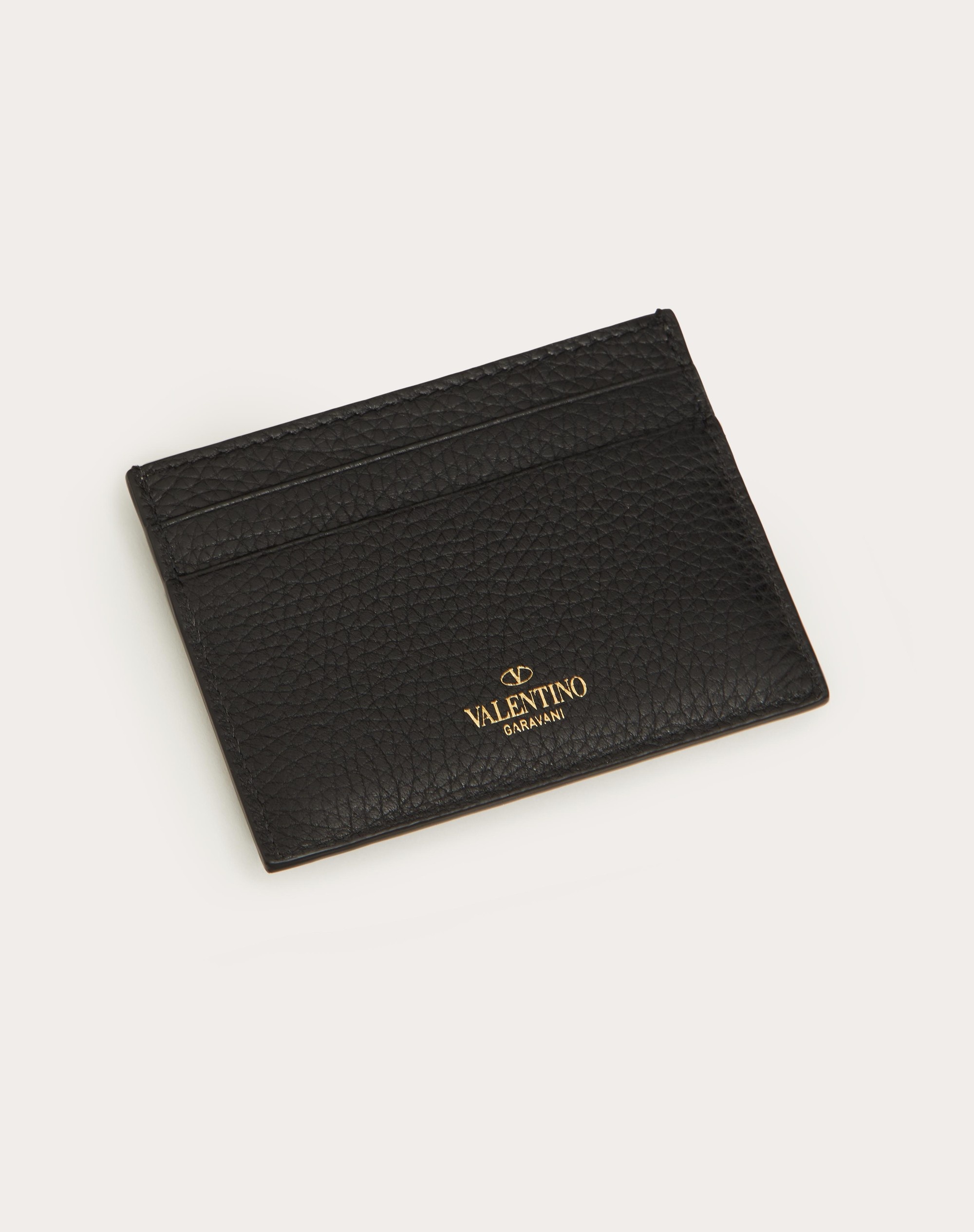 ROCKSTUD GRAINY CALFSKIN CARDHOLDER - 3