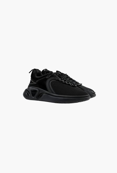 Black reflective material and mesh B-Runner sneakers - 2