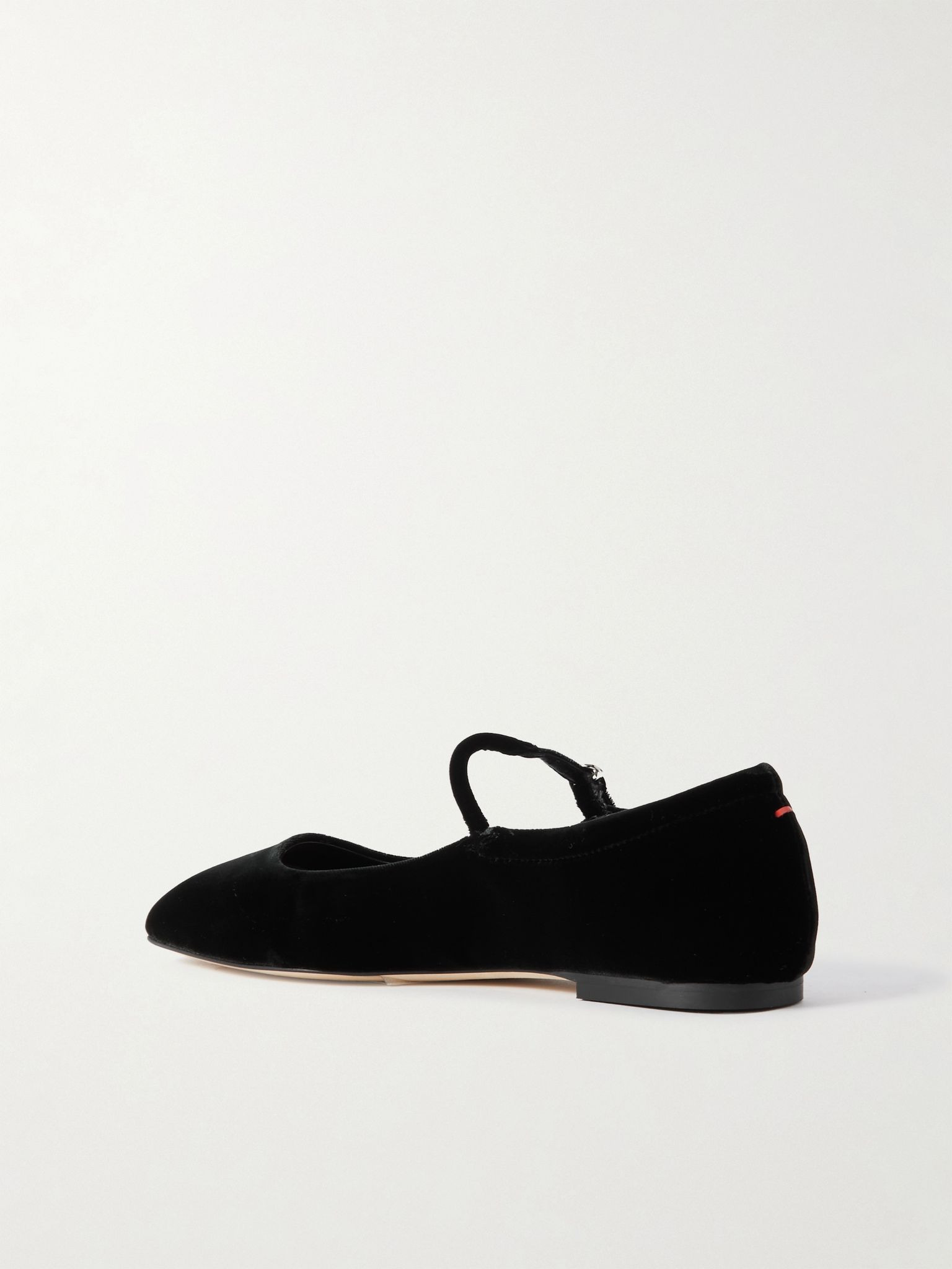 Uma velvet Mary Jane ballet flats Black - 3