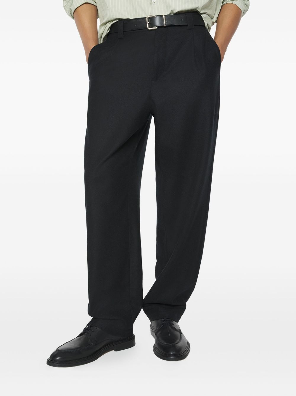 pleated-wool trousers - 4