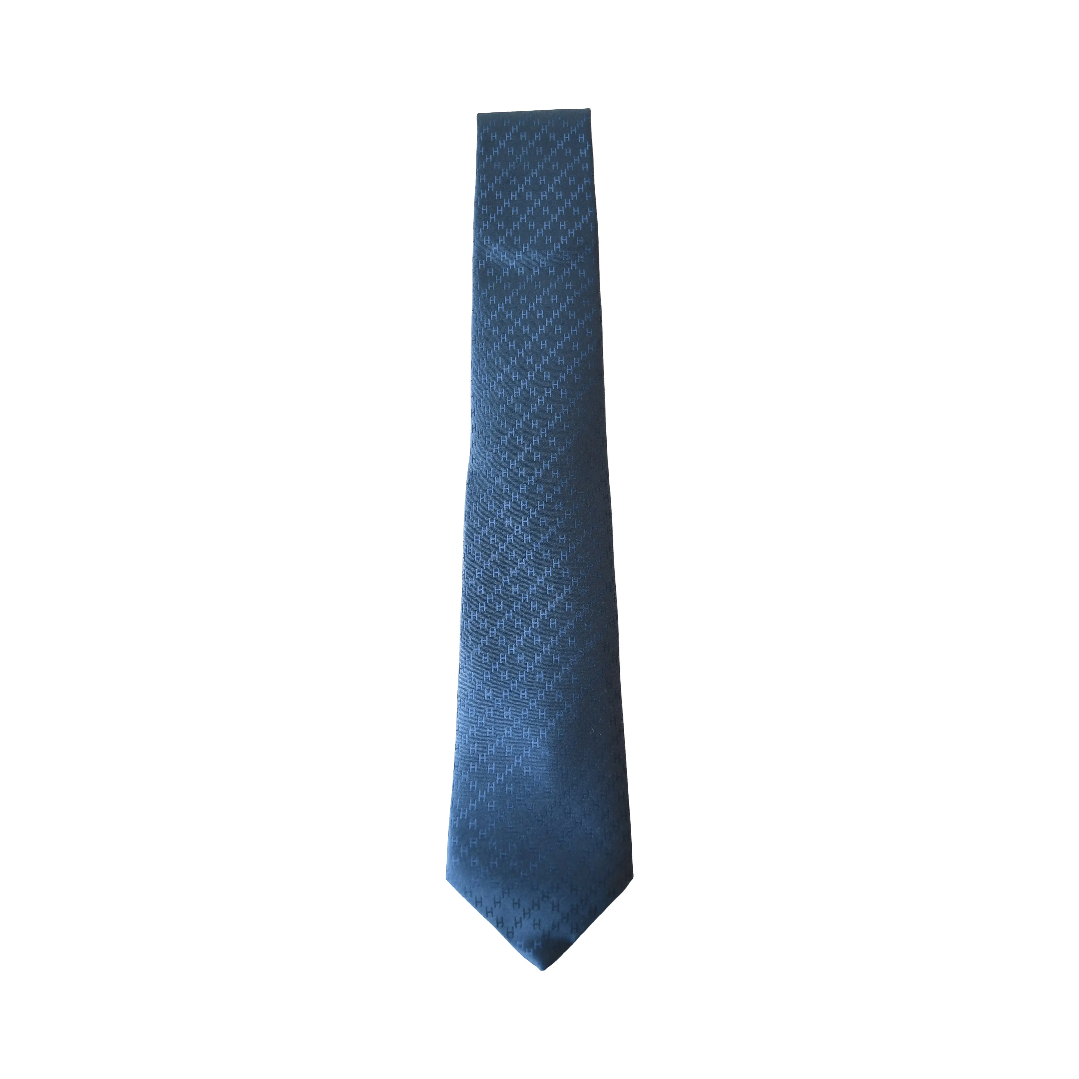 Hermes Crs New Faco H Tie 7cm Faconnee New H Tie Denim - 1