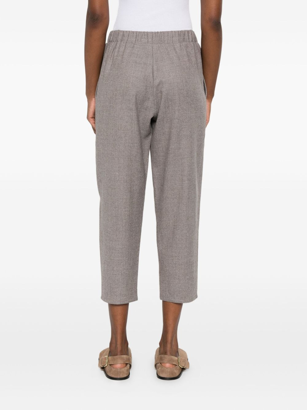 elasticated-waist trousers - 4