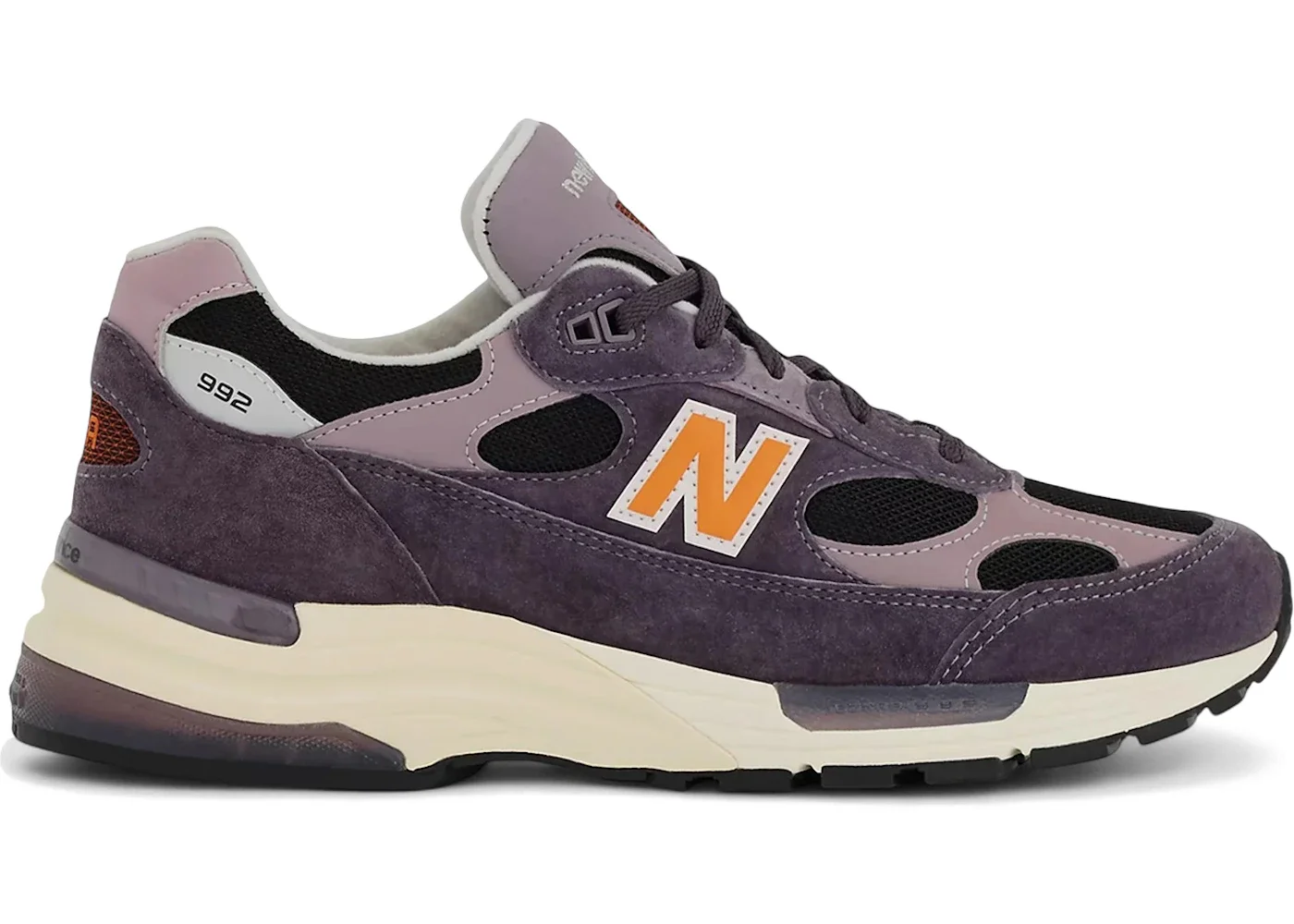 New Balance 992 MiUSA Dark Ice Wine Black - 1