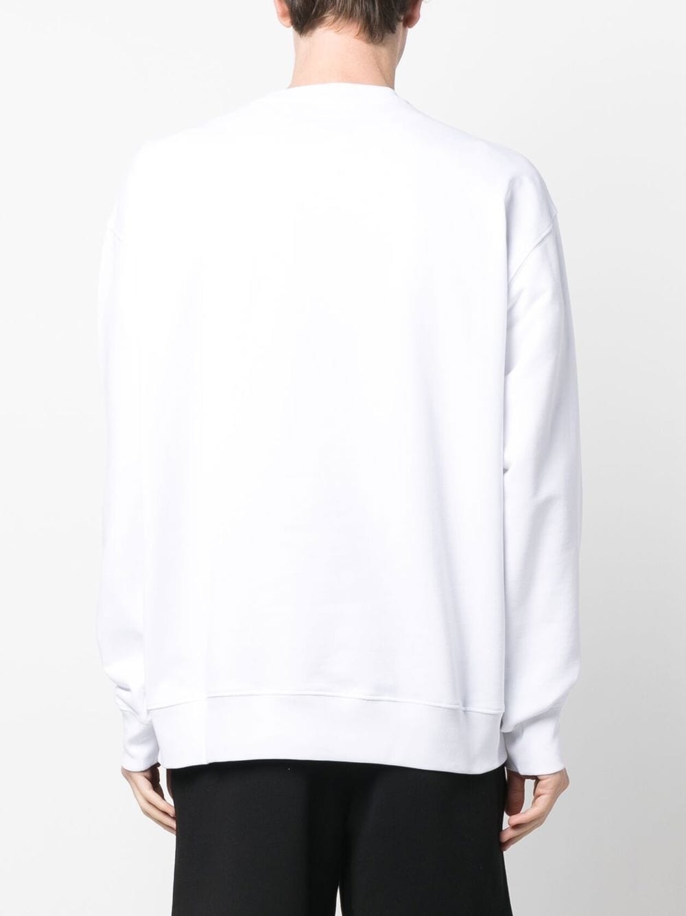 logo-print crew neck sweatshirt - 4