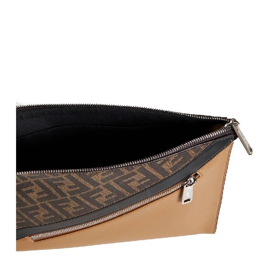 Fendi Diagonal FF Zip Clutch Purse - 4