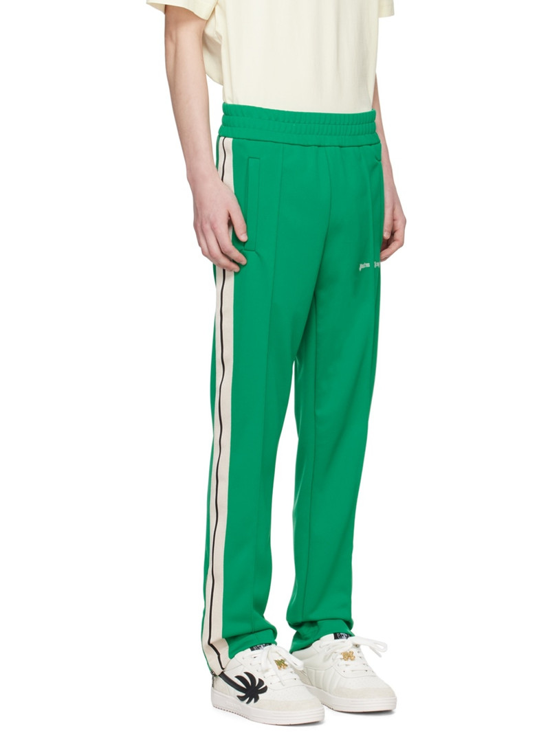 Palm Angels Green Striped Track Pants outlook