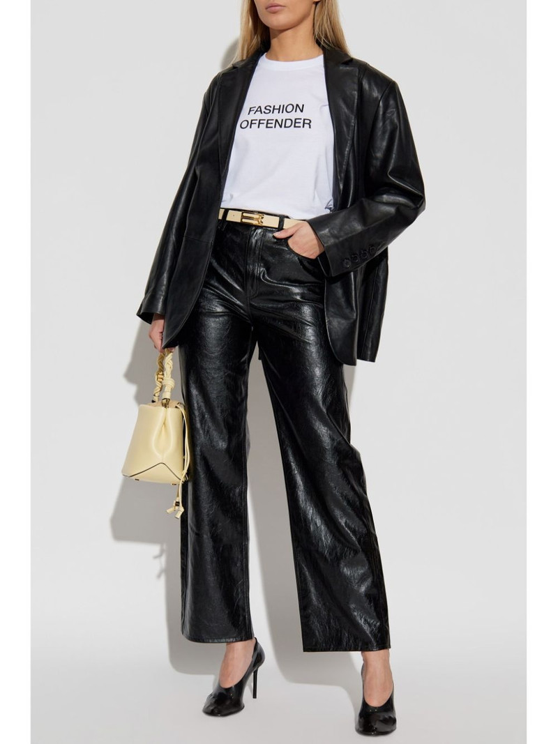 Victoria Beckham slogan-print T-shirt outlook