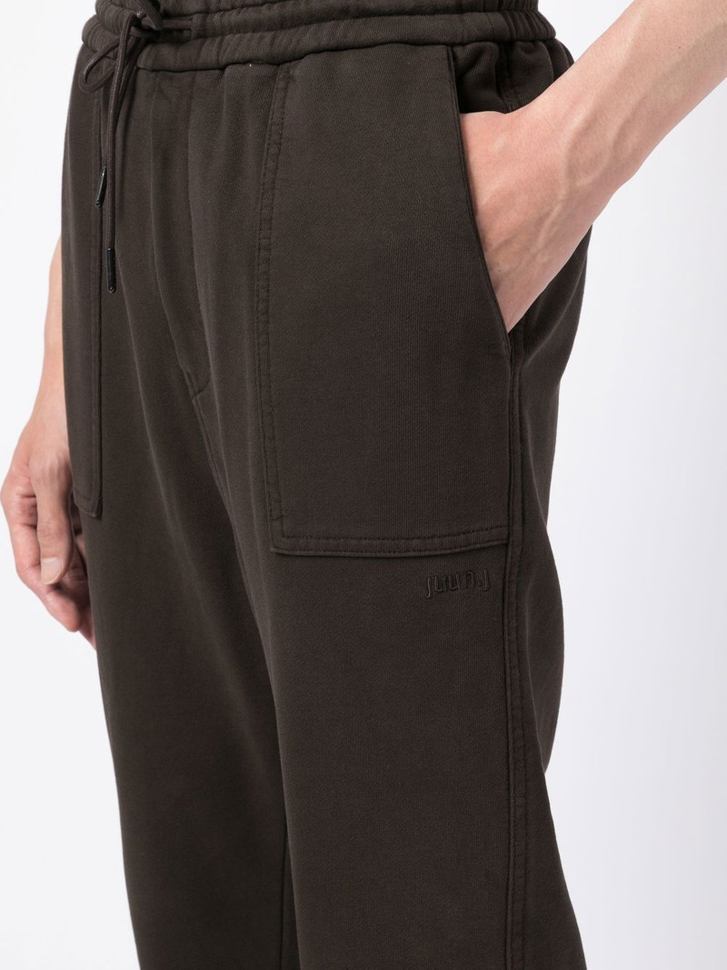 elasticated-waist cotton track pants 5