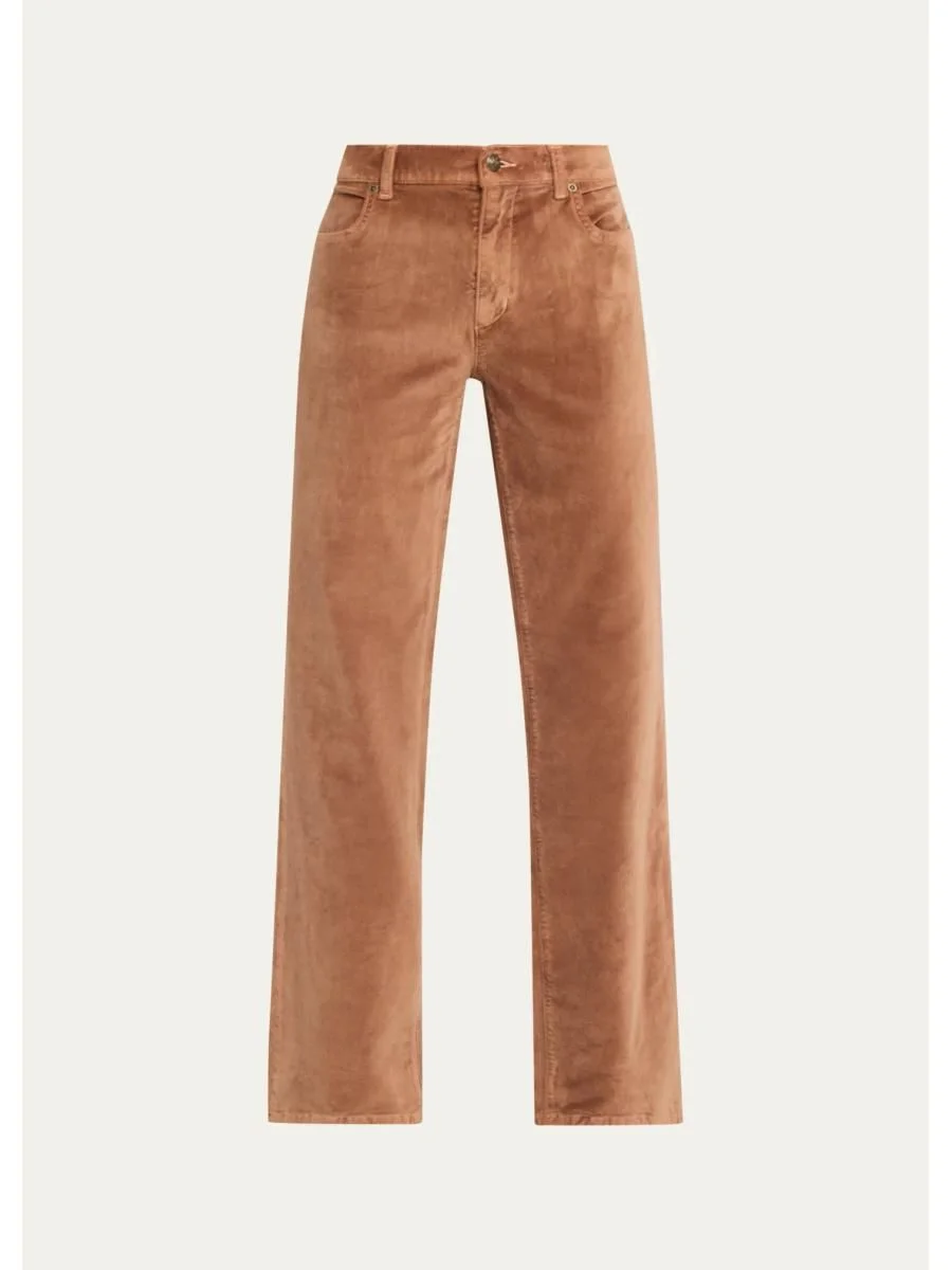 Ruby Straight-Leg Stretch Cotton Pants - 1