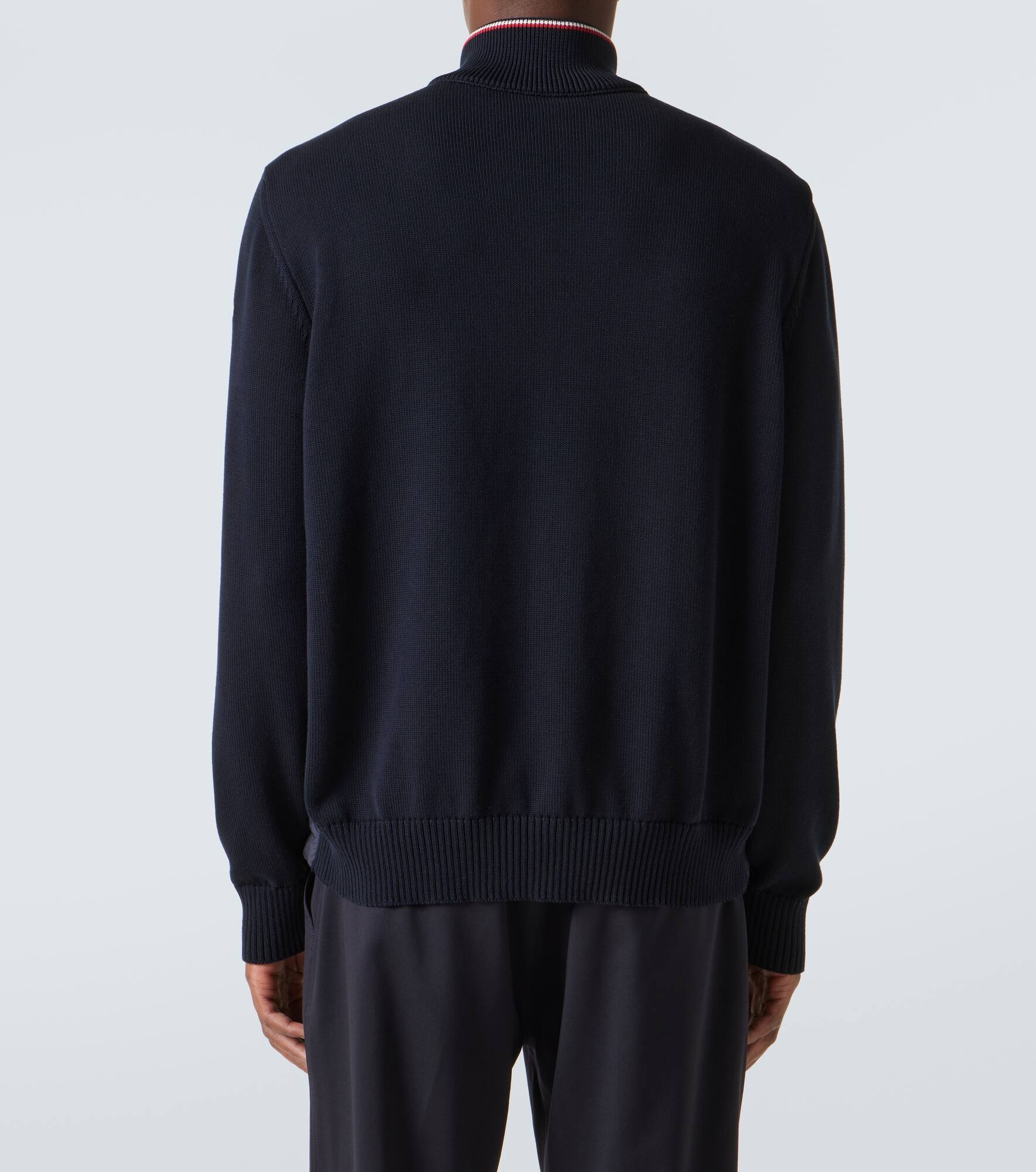 Down-paneled cotton cardigan - 4