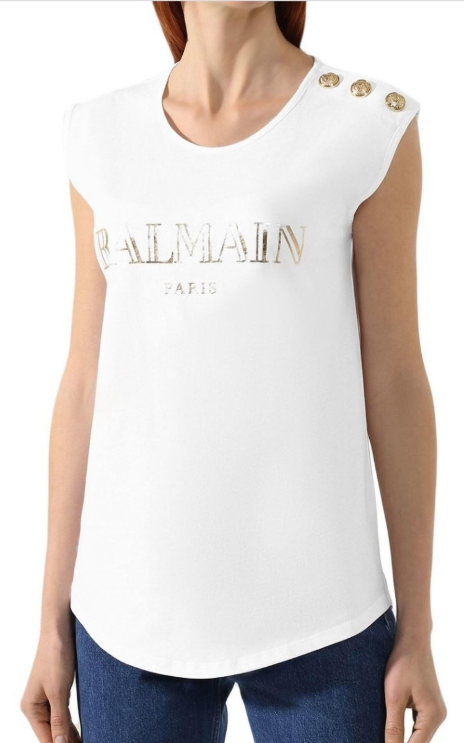 Printed Logo Sleeveless T-shirt - 3