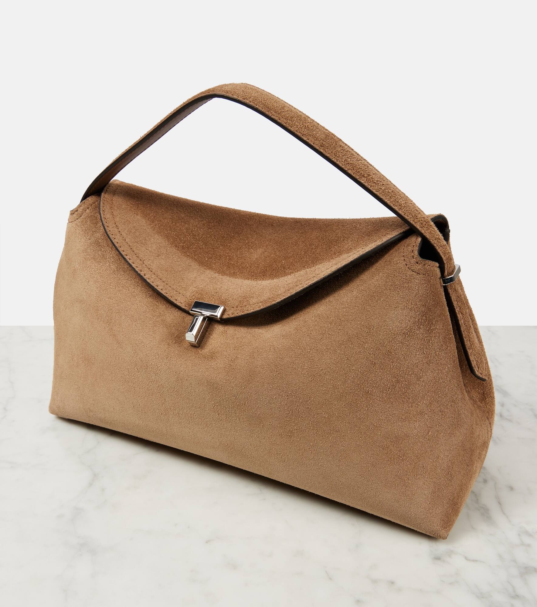 T-Lock suede tote bag - 6
