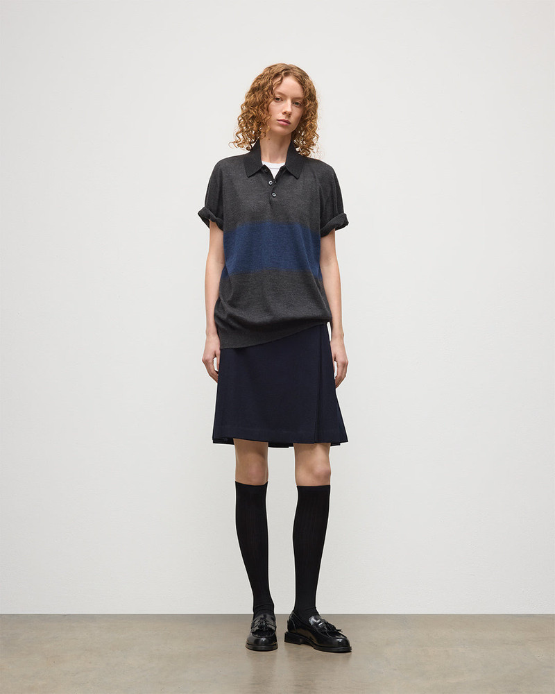 Johnstons of Elgin Le Kilt | Johnstons of Elgin Navy Kilt outlook