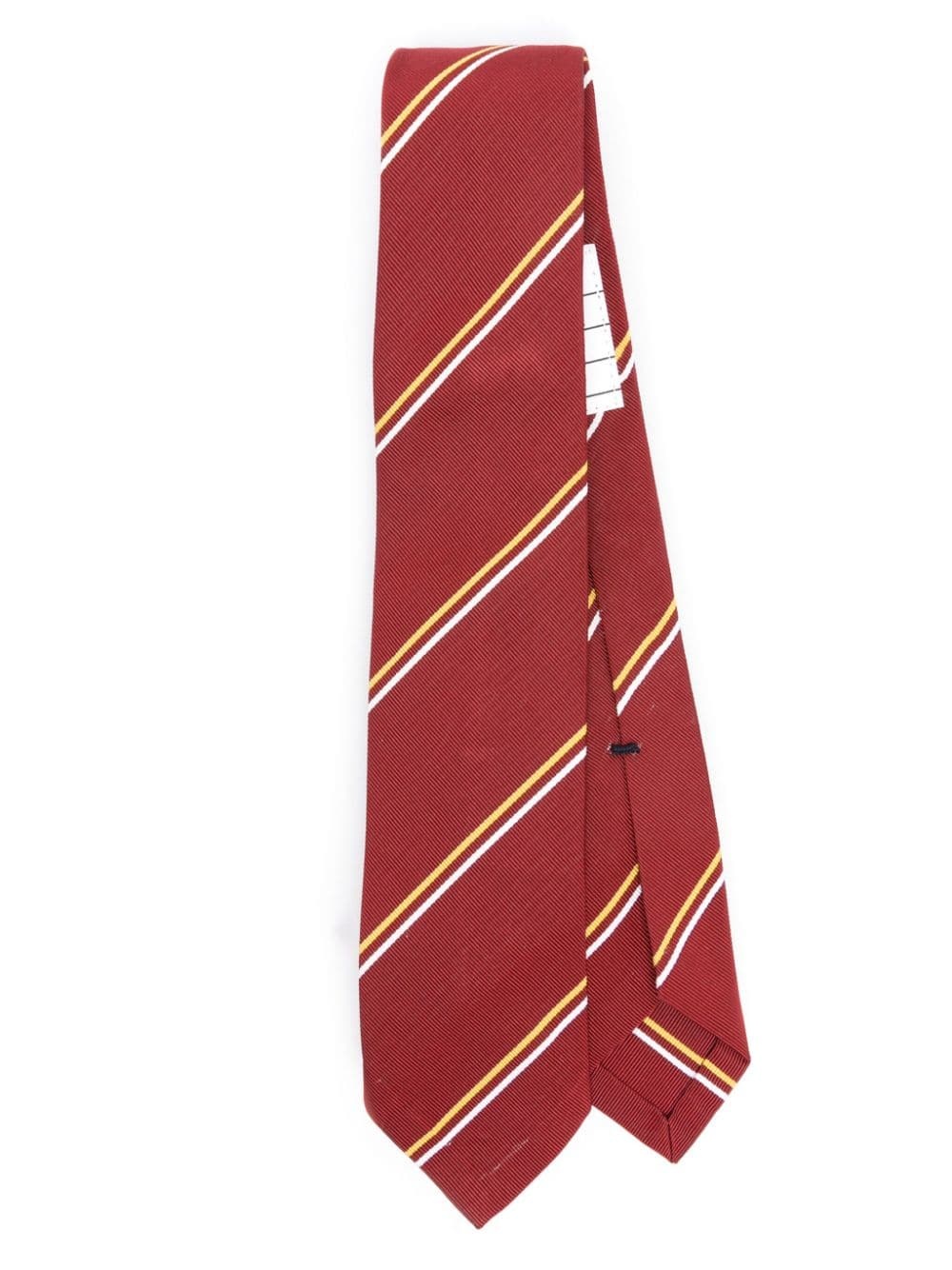 striped silk-blend tie - 1