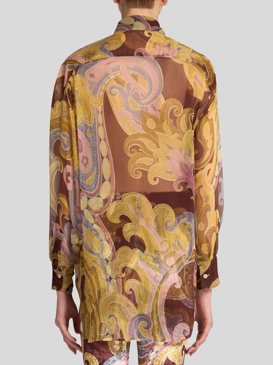 PRINTED SILK SHIRT - 4