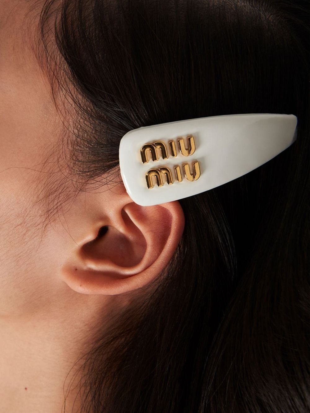 leather hair clip - 3